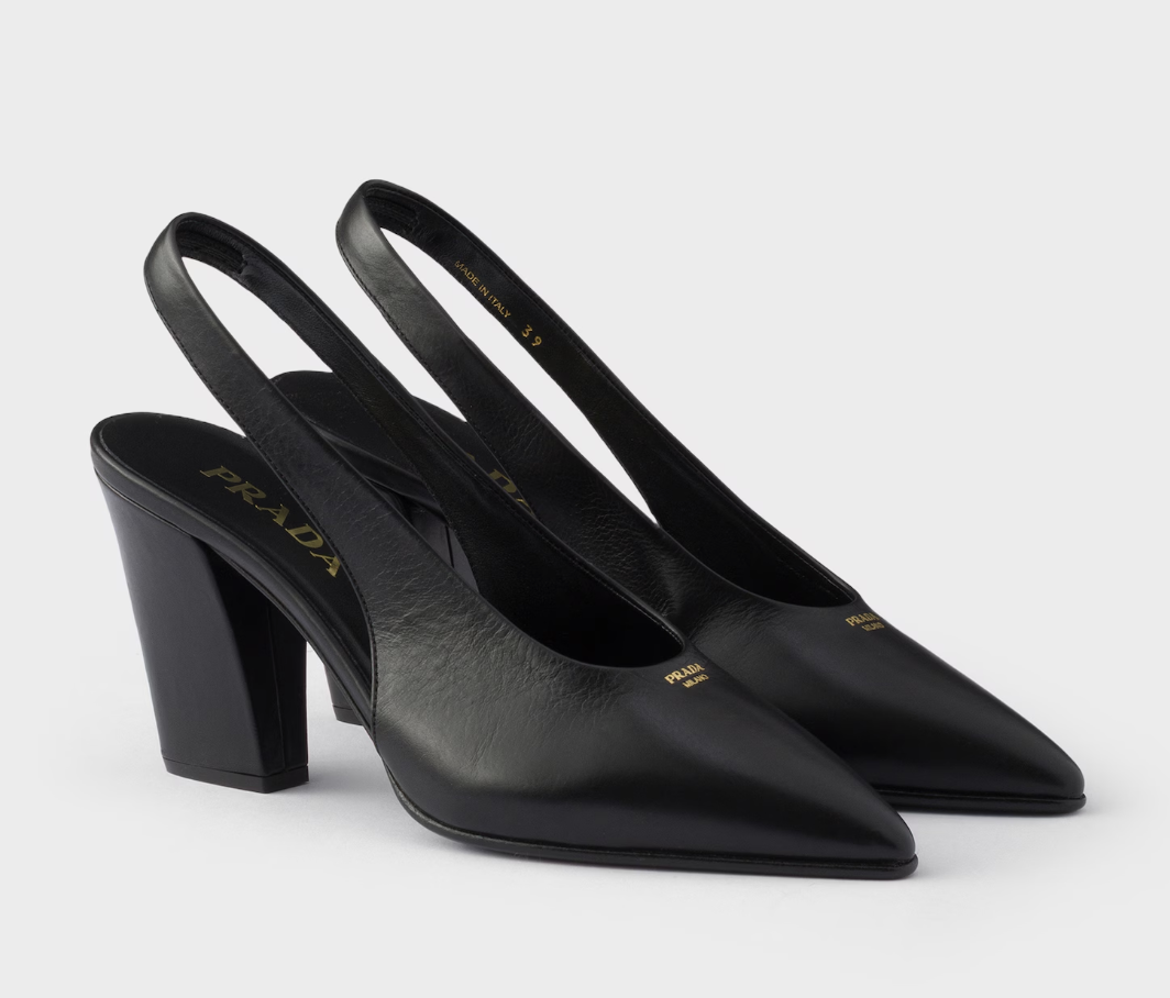 Prada, Leather slingback pumps