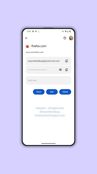 Google is preparing to rollout a "share" password option in its Password Manager.