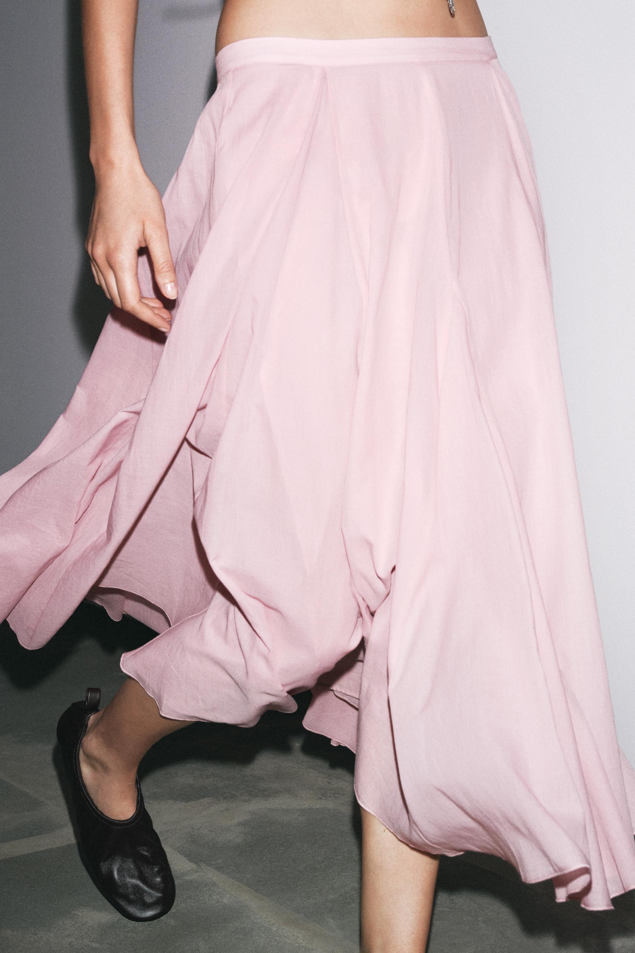 Zw Collection Flared Cotton Skirt