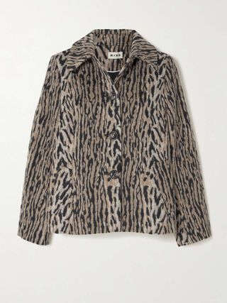 Tommie Jacke mit Leopardenmuster aus Filz