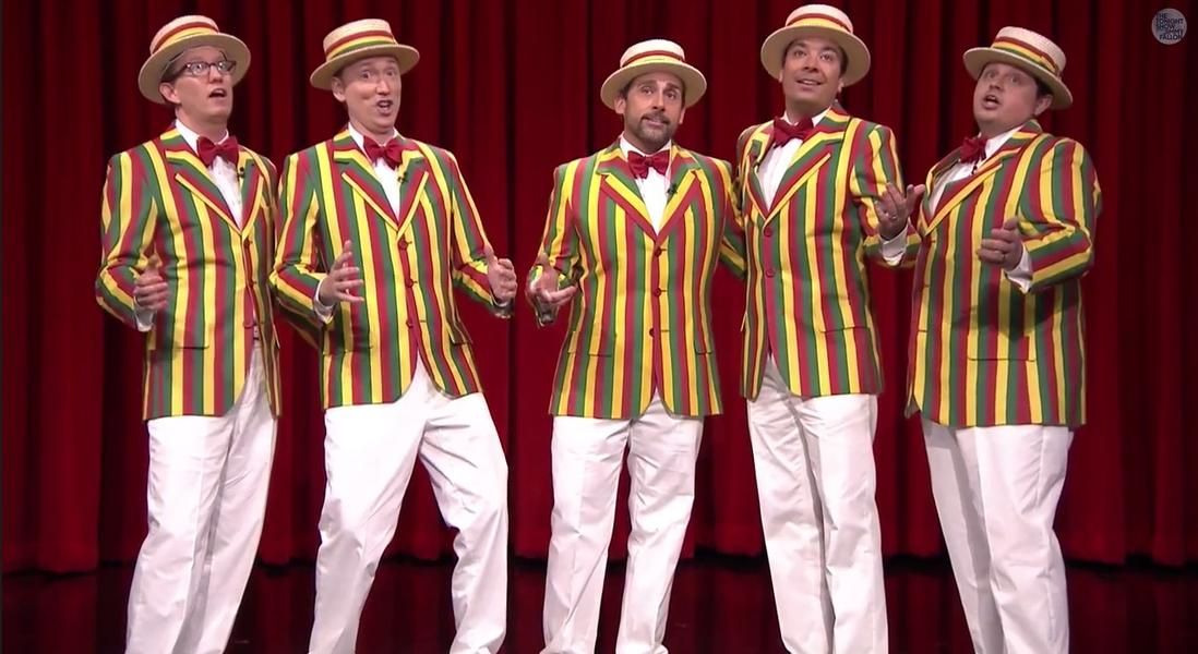 Steve Carell joins Jimmy Fallon for a barbershop rendition of &amp;#039;Sexual Healing&amp;#039;