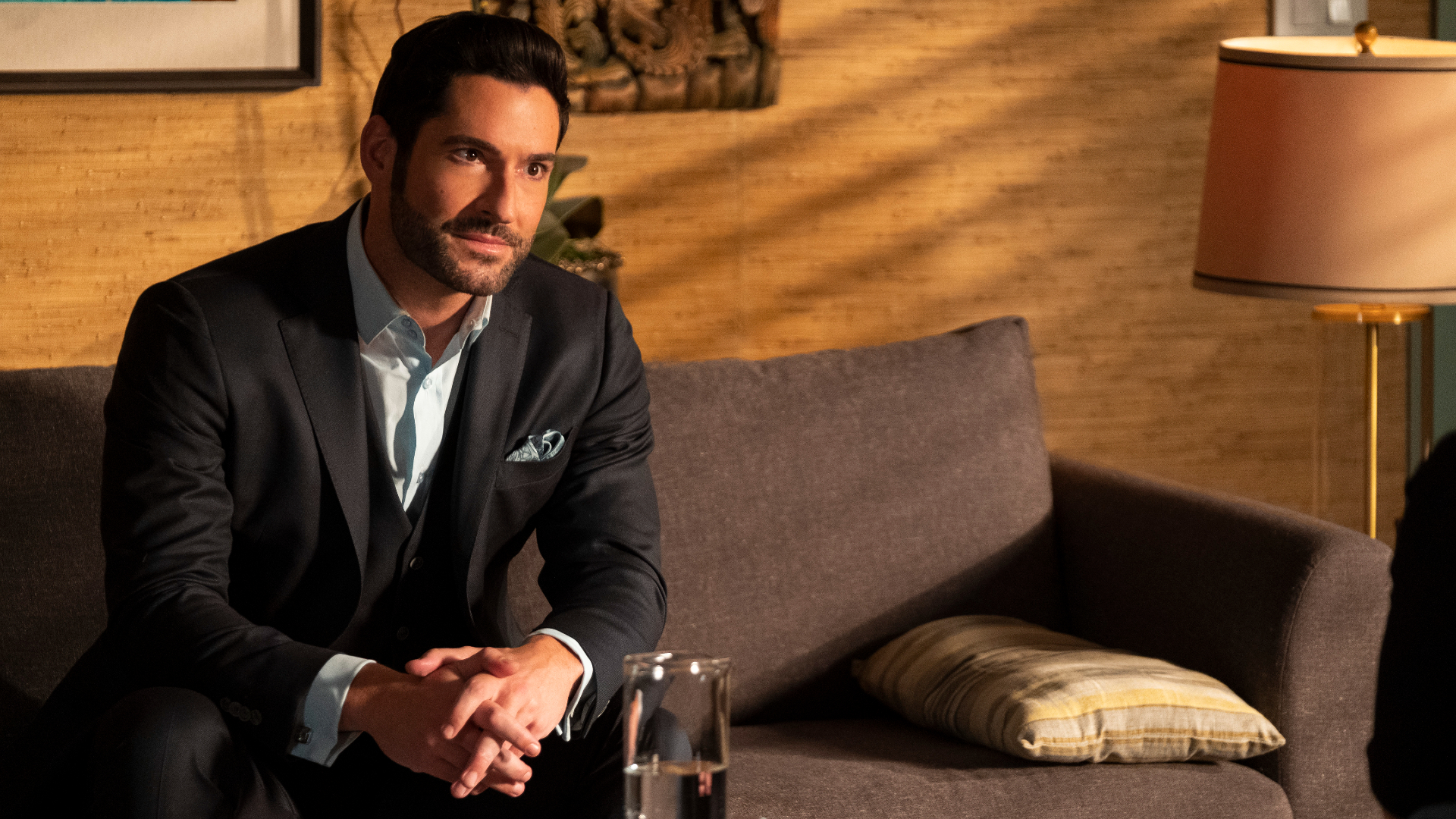 Tom Ellis plays Lucifer Morningstar in Lucifer