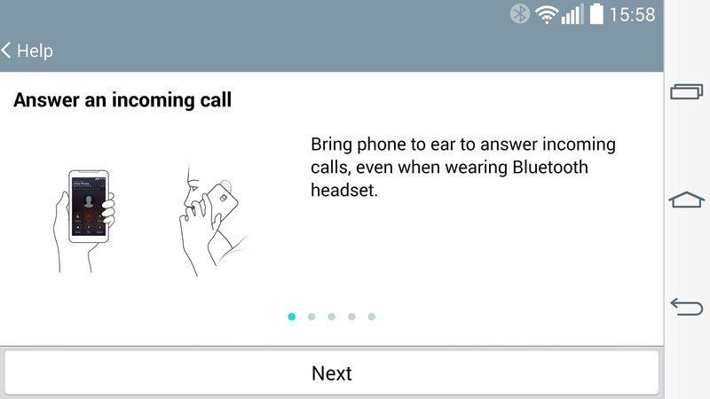 LG G3 gestures