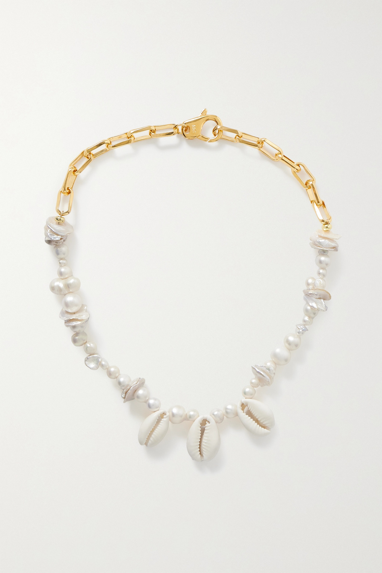 Isla Gold-Plated Pearl Necklace