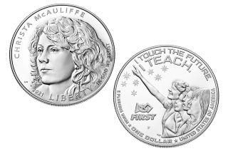 Orders for the 2021 Christa McAuliffe Silver Dollar Commemorative Coin begin Jan. 28, 2021, on the 35th anniversary of the space shuttle Challenger tragedy, via the U.S. Mint website.