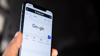 Google Search open on a smartphone
