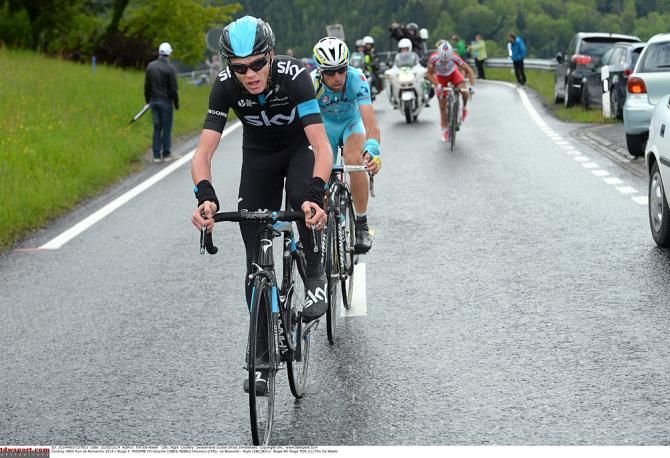 Chris Froome (Team Sky) launches an attack