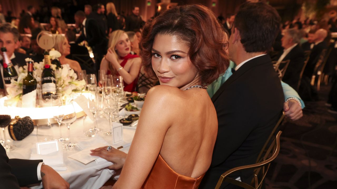 Zendaya at the 2025 Golden Globes