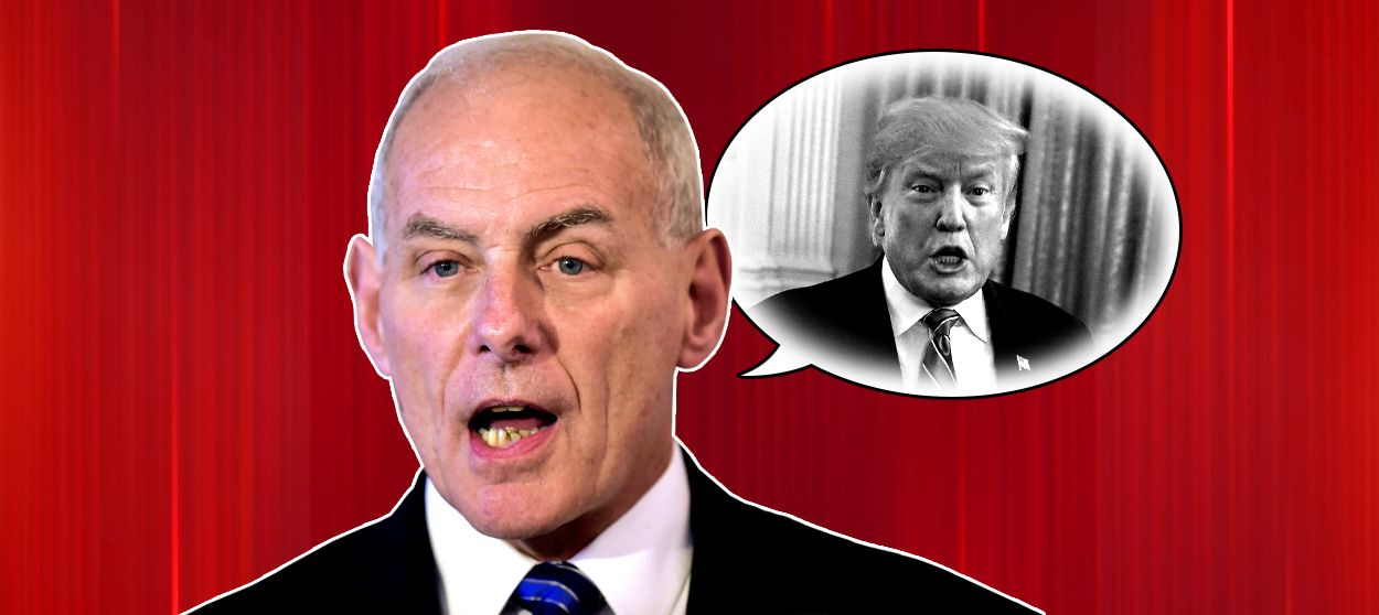 John Kelly and President Trump.