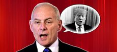 John Kelly and President Trump.