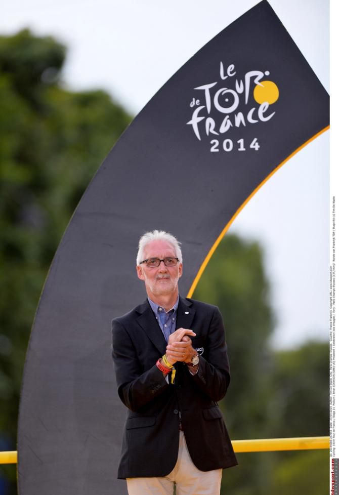 UCI president Brian Cookson was on hand for the podium presentations