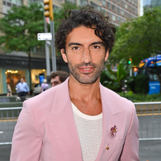 Justin Baldoni arrives to the "It Ends With Us" premiere at AMC Lincoln Square Theater on August 06, 2024 in New York City