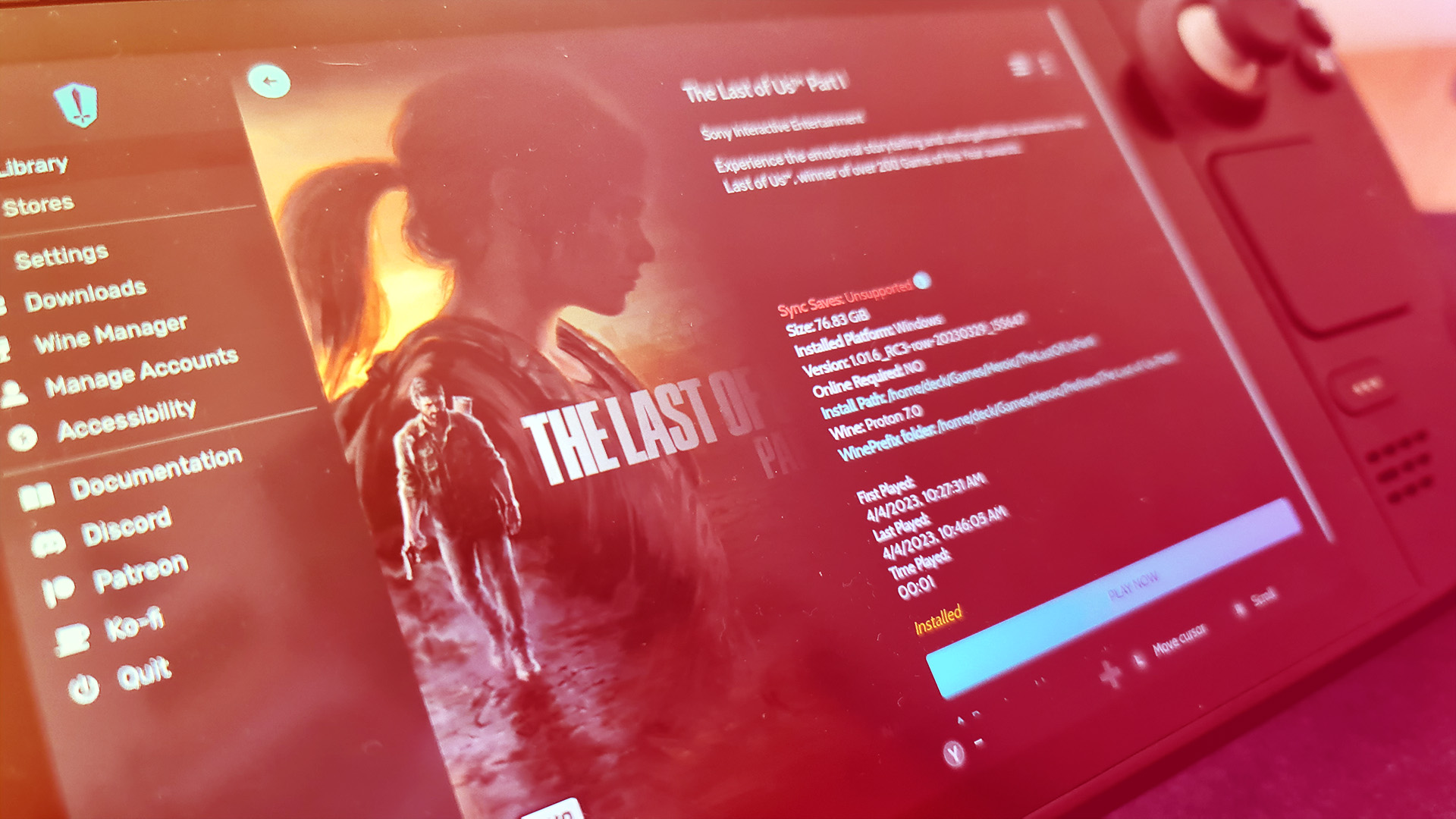 The Last of Us Part 1 finally gets Steam Deck verified