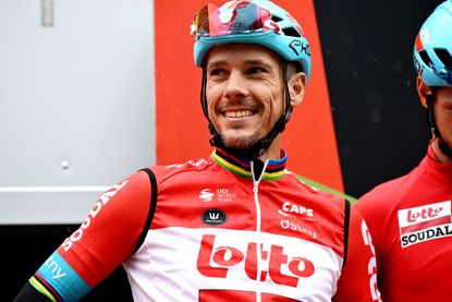 Philippe Gilbert smiling at Grand Prix de Wallonie 2022