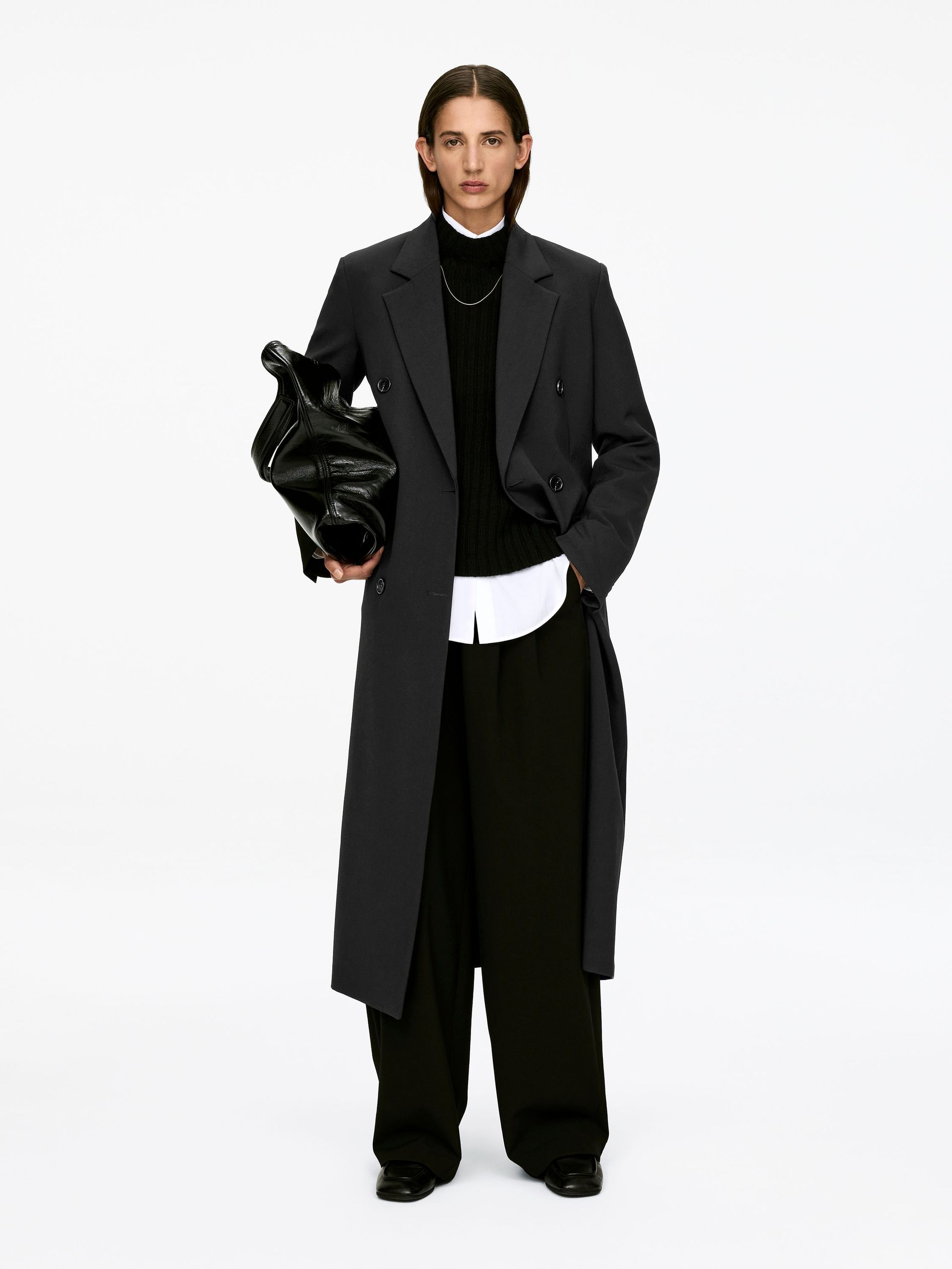 Slim Coat – Black – Women – Arket Gb
