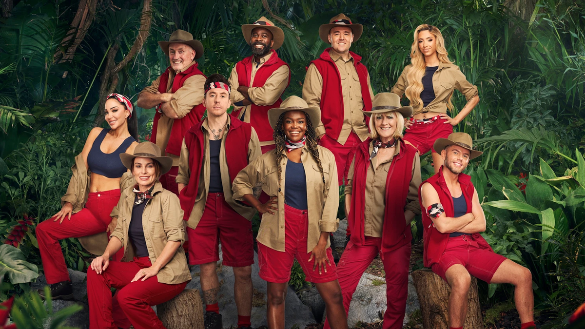 &quot;I&#039;m A Celeb&quot; 2024: (Top row, from left) Barry McGuigan; Melvin Odoom; Alan Halsall; GK Barry. (Bottom row, from left) Tulisa Contostavlos; Colleen Rooney; Danny Jones; Oti Mabuse; Jane Moore; Dean McCullough 