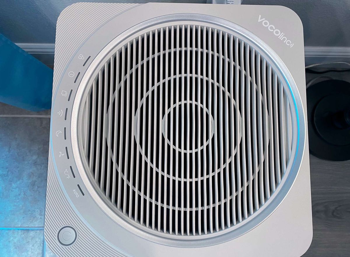 Vocolinc Pureflow Smart Air Purifier Review Top View