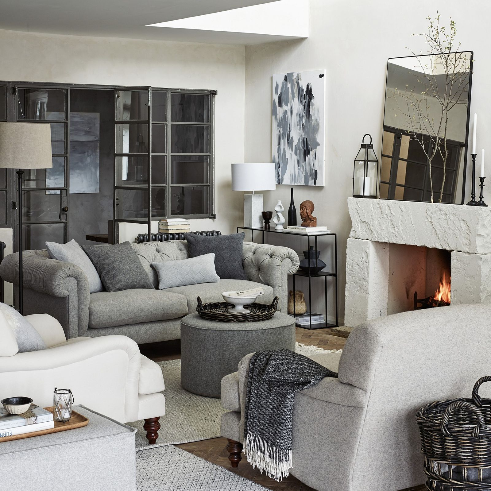 14 grey and white living room ideas to bring this classic combo into ...