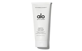 Alo Yoga skin care; Alo Yoga Glow System Super Fruit Body Lotion, $28 [£21]