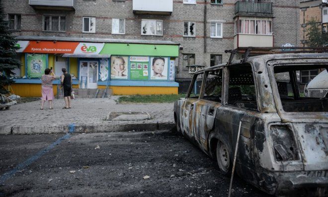 Shelling in Donetsk