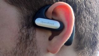 The OpenRock Pro on a user's ear