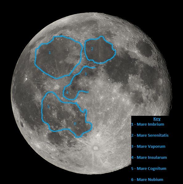 One possible interpretation of lunar surface seen from Earth forming the &quot;Man in the Moon&quot;