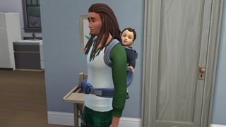 The sims 4: growing together baby carrier