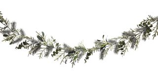 christmas snowdrift eucalyptus garland