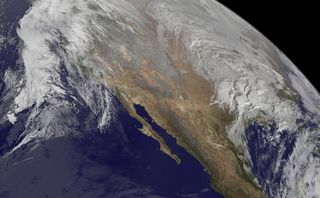 Winter Storm Photo - NOAA GOES-West