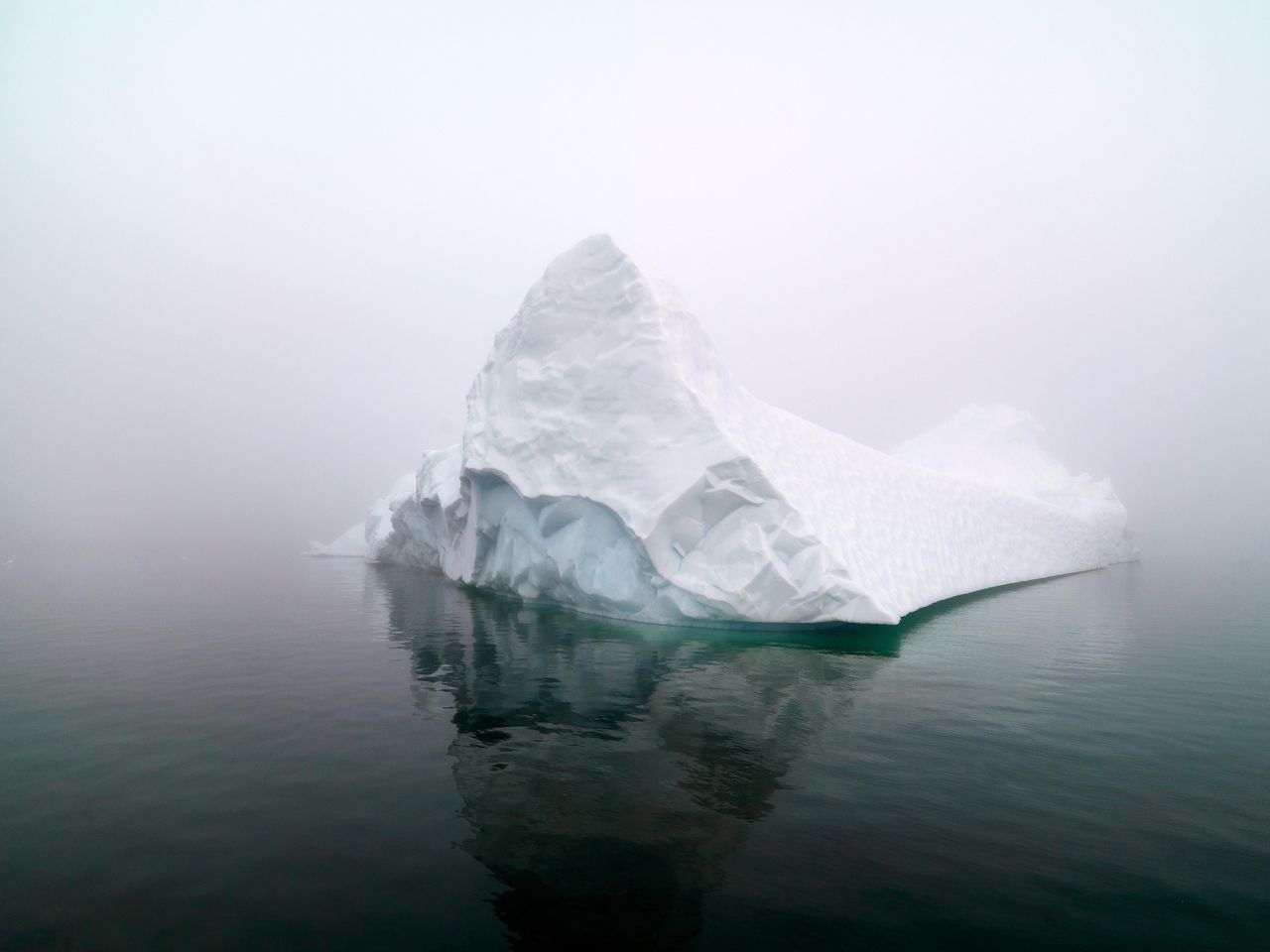 Greenland ice melting.