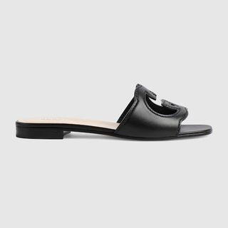 Women's Interlocking G Cut-Out Slide Sandal