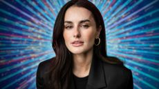 Amber Davies smiles in a press photo for Strictly Come Dancing