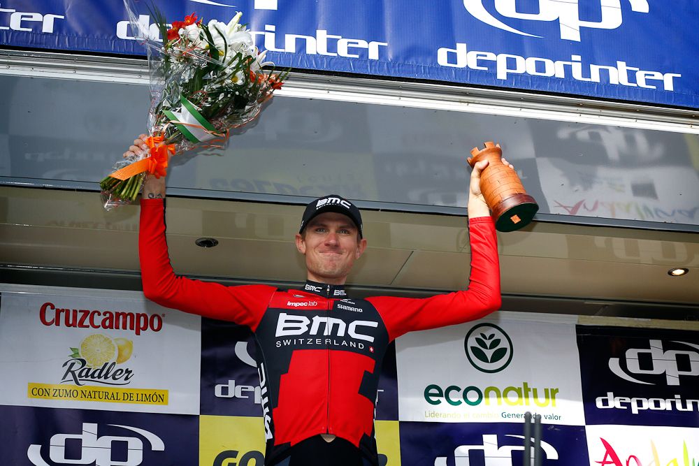 Tejay van Garderen on the stage 3 podium at Ruta del Sol.