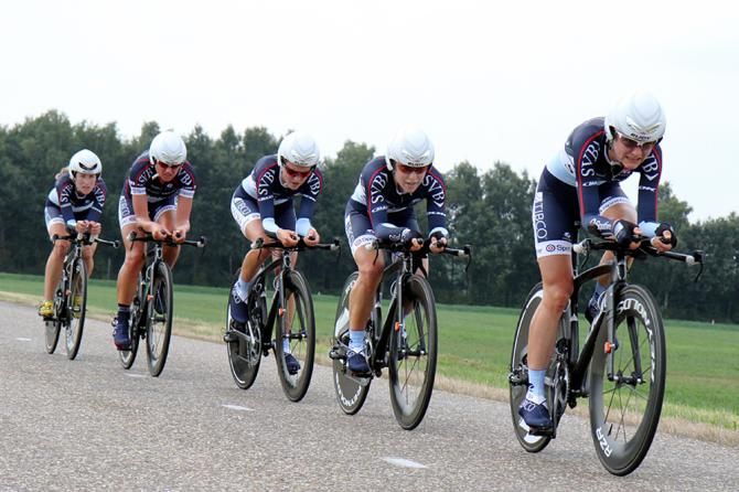 Team Tibco rides in the TTT