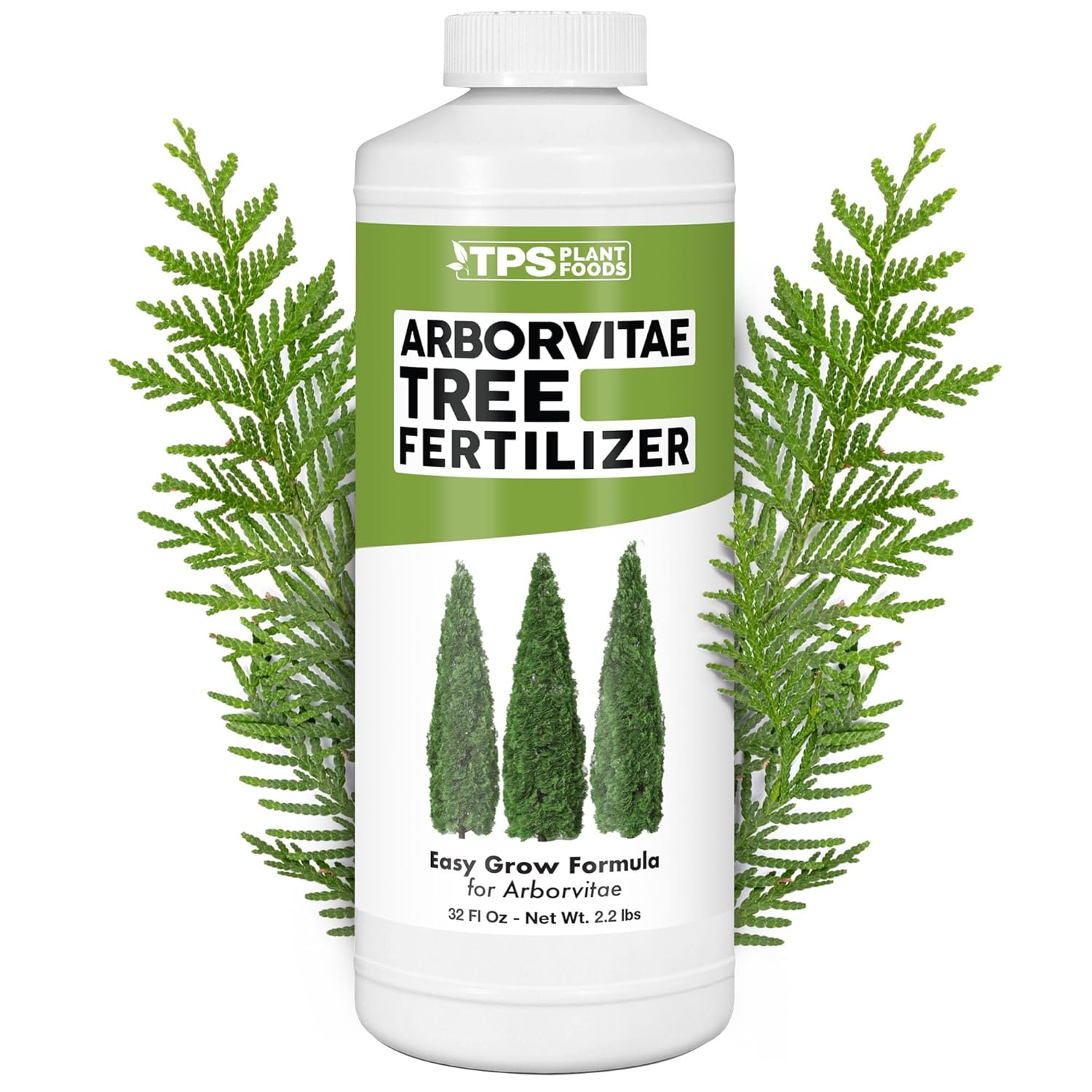 Tps Nutrients Arborvitae Tree Fertilizer for All Arborvitaes, Evergreen Shrubs and Thuja Trees, Liquid Plant Food, 32 Oz (1 Quart)