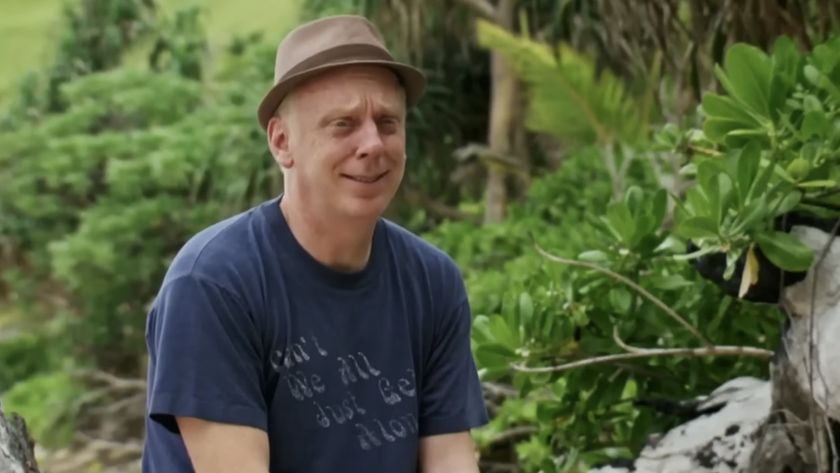 Mike White in a hat on Survivor 37
