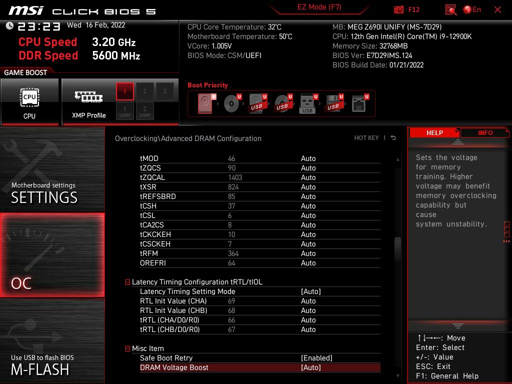 MSI MEG Z690I Unify