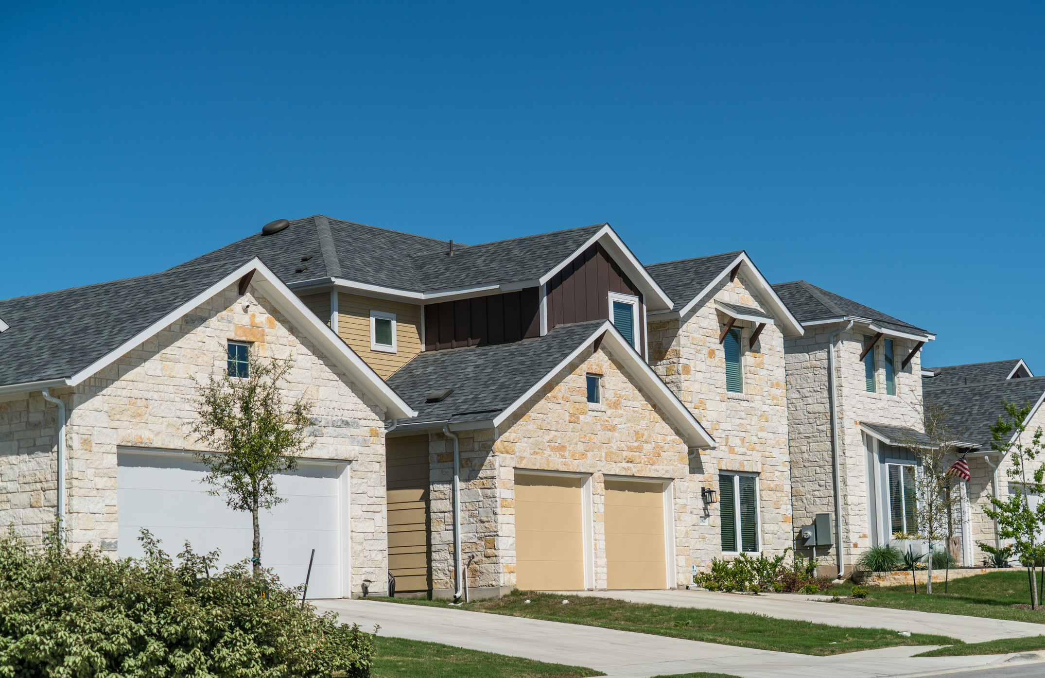 New development in the suburbs in Austin, Texas