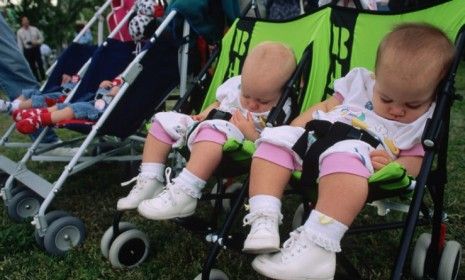 Twins sleep in Virginia