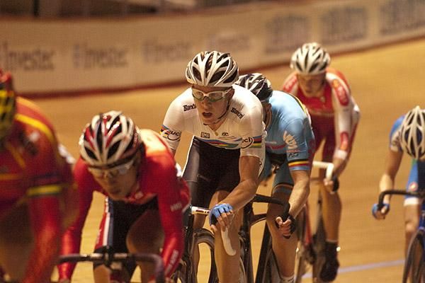 Cameron Meyer in the men's Madison