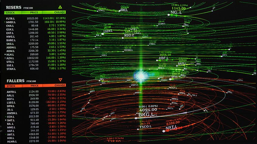 London stock prices graphic