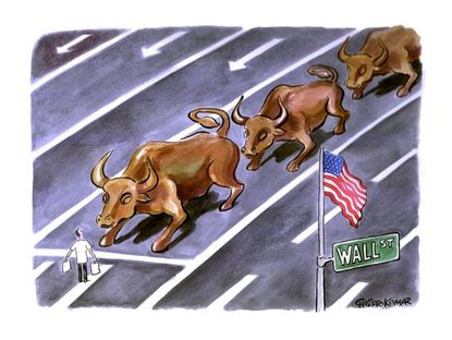 The bulls fight back