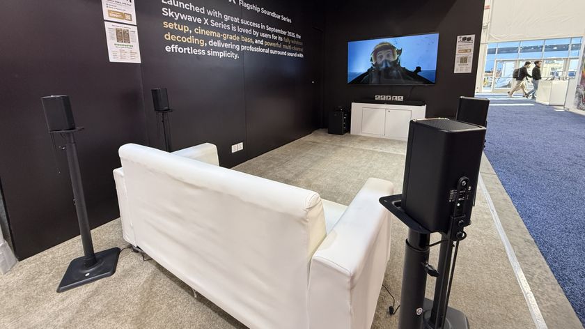 The Ultimea Skywave X100 Dual at CES 2026 on the show floor