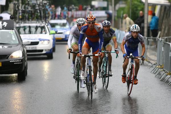 Stef Clement, Johnny Hoogerland, Albert Timmer and Vluik in the break