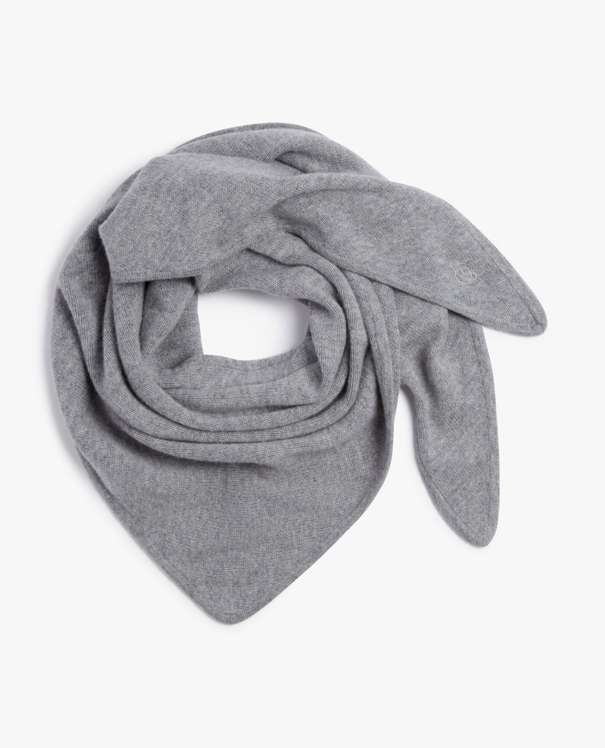 Women's Cashmere Merino Bandana - Black