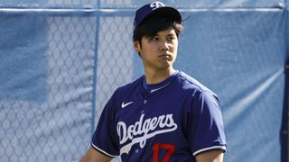 Shohei Ohtani at Dodgers spring training