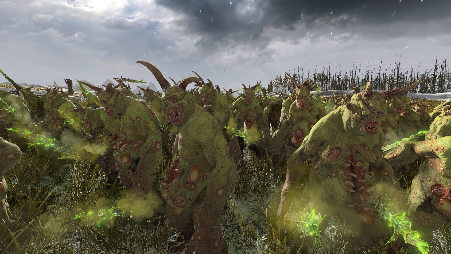 Plaguebearer daemons in Total War: Warhammer 3