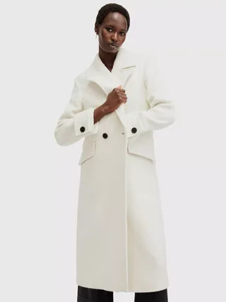 Allsaints Mabel Double Breasted Oversized Coat