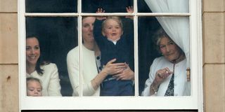 Prince George Hands on Window