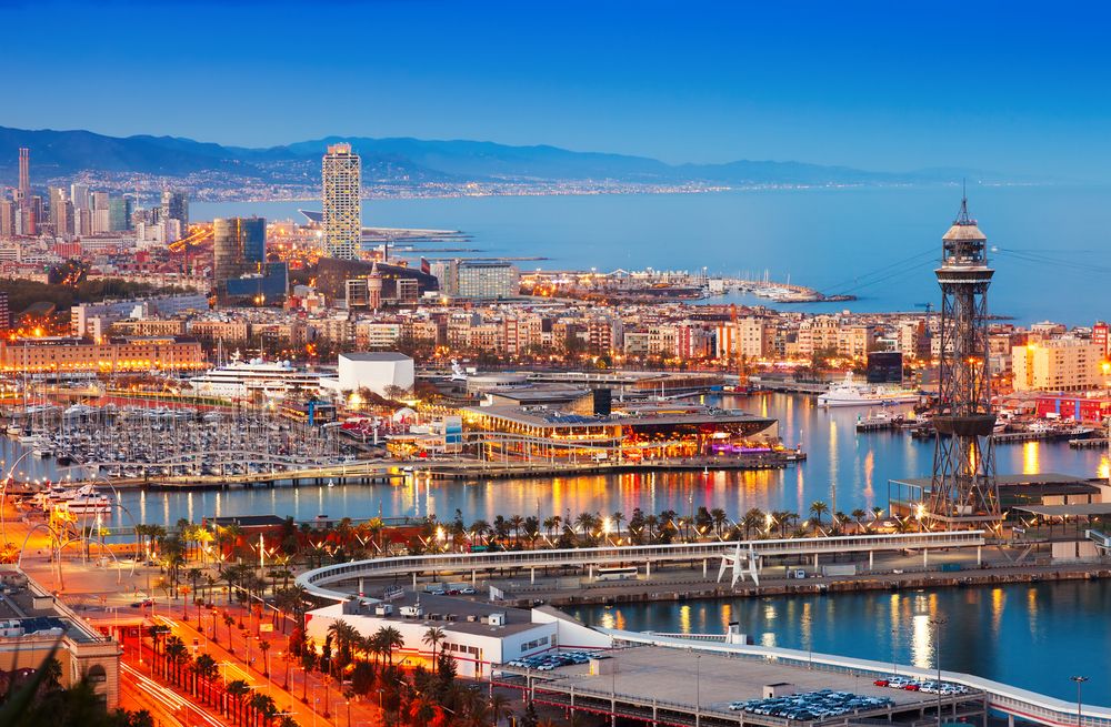 The beach front in Barcelona 